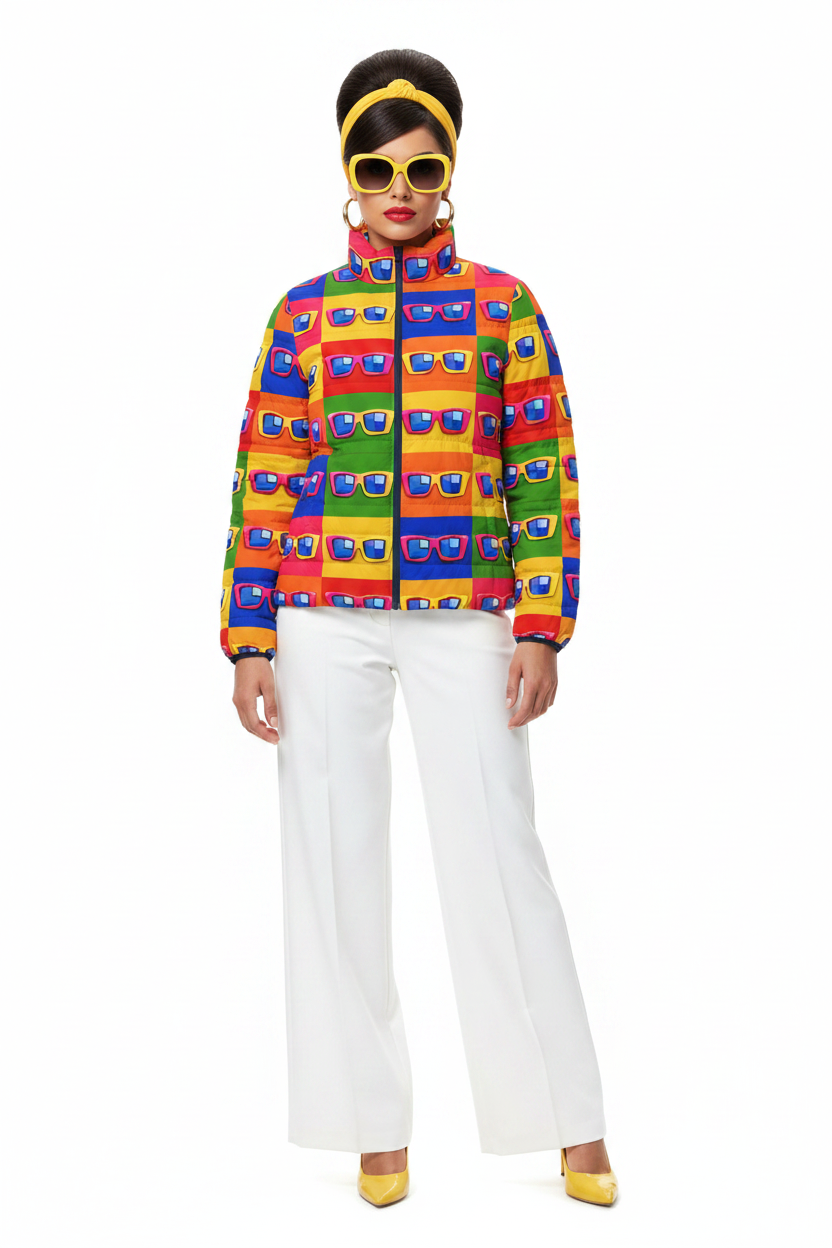 Retro Sunglasses Puffer modelka 1