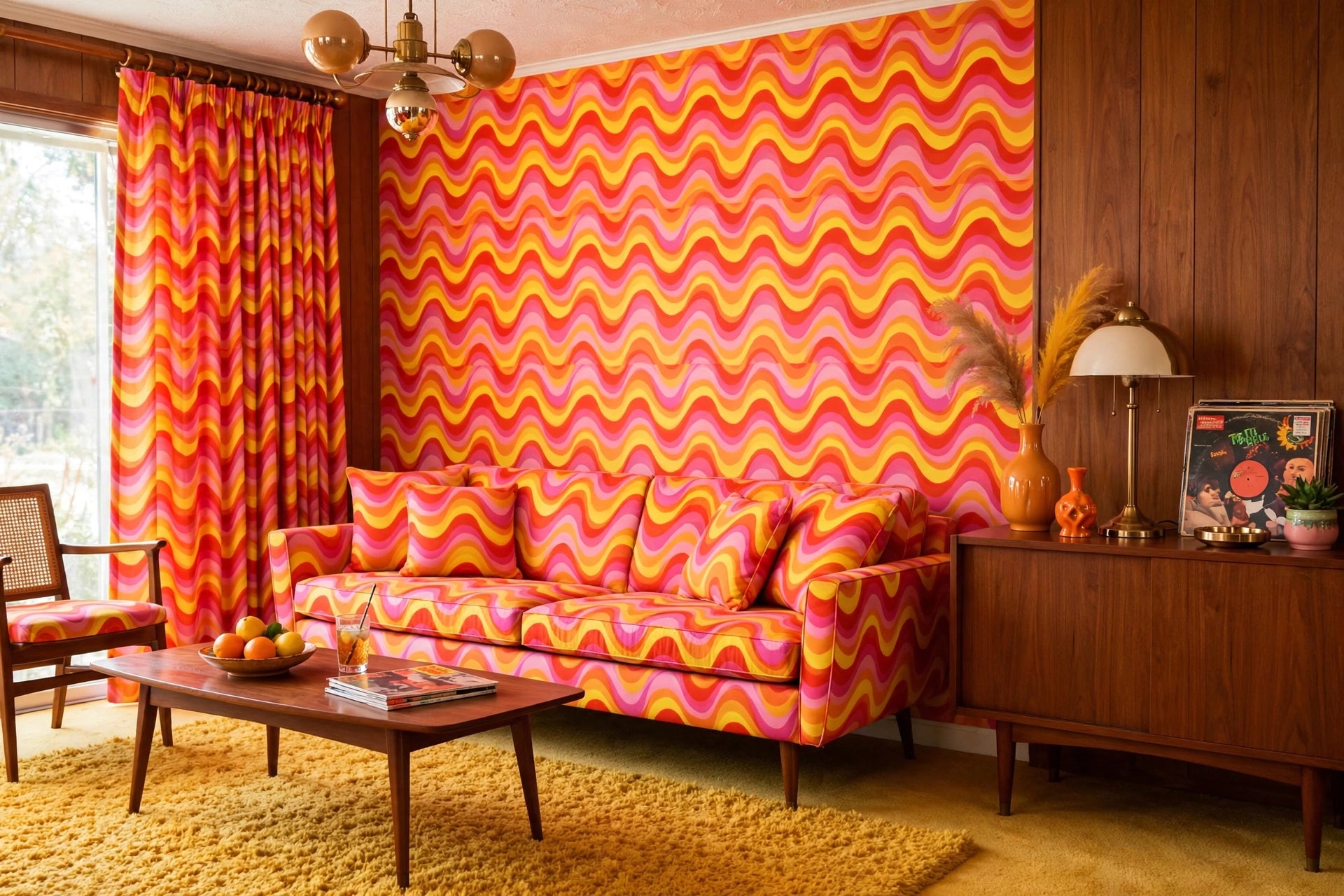 Psychedelic Wave Fabric