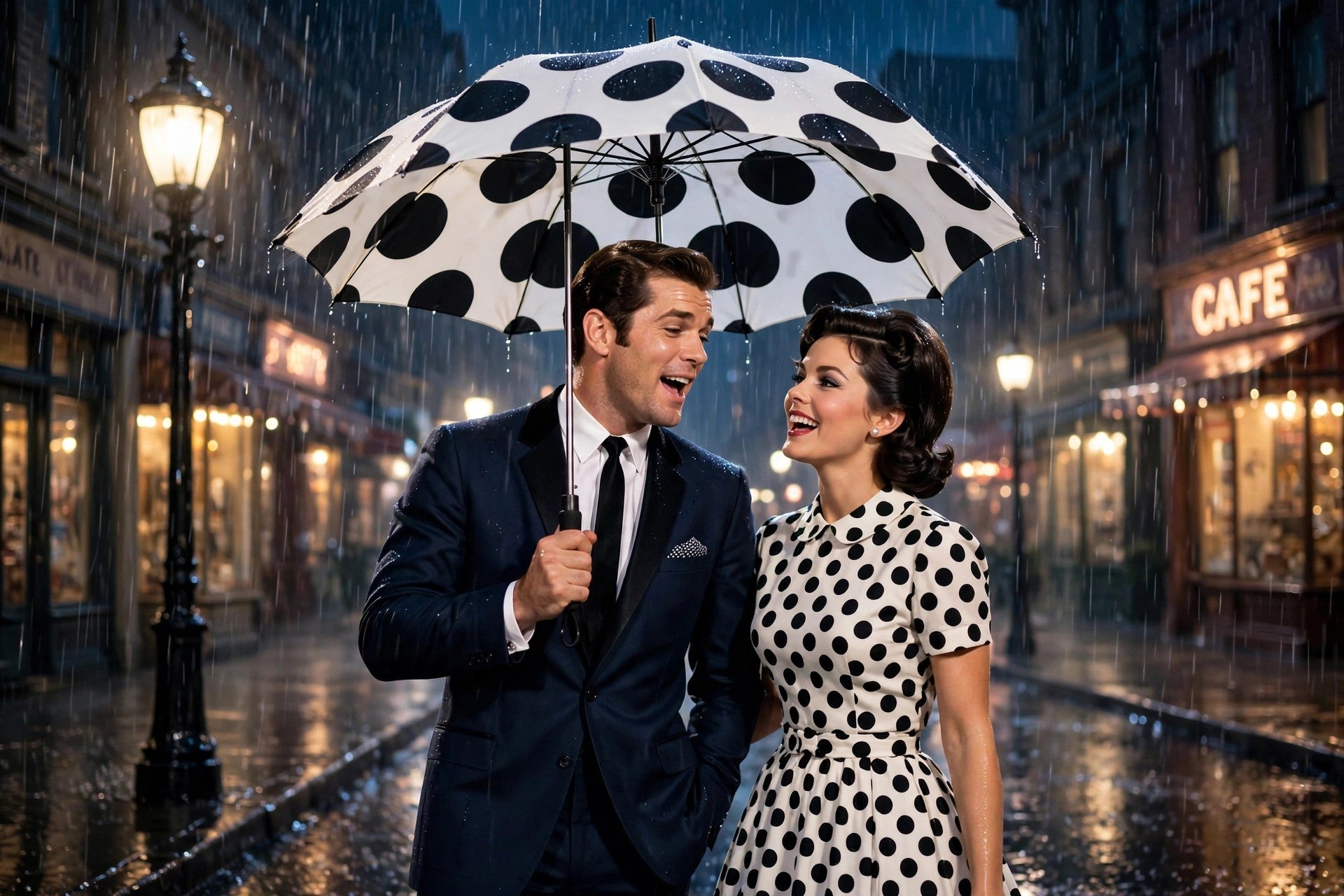 Classic Polka Dot Umbrella