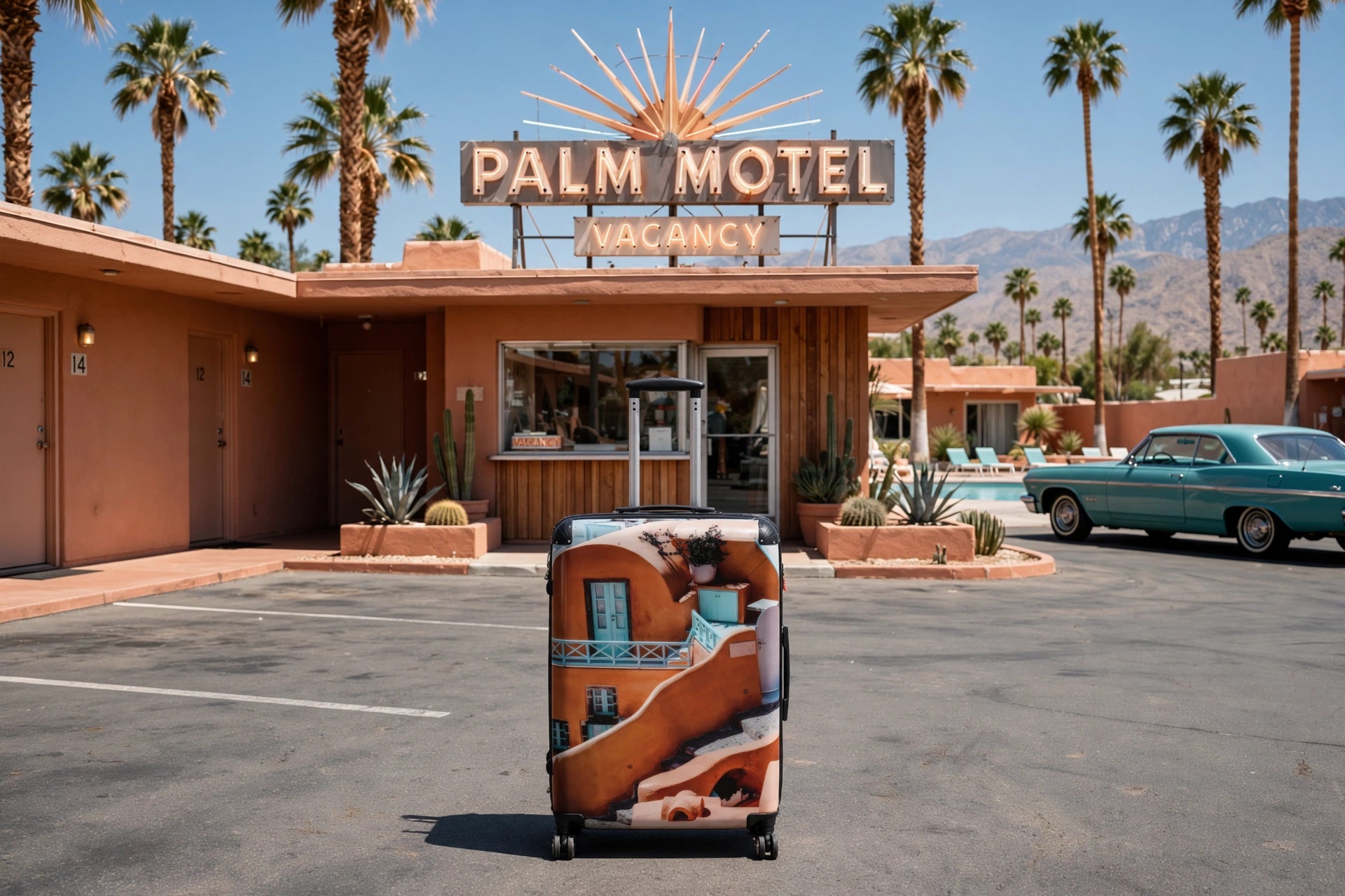 Santorini Dream Suitcase