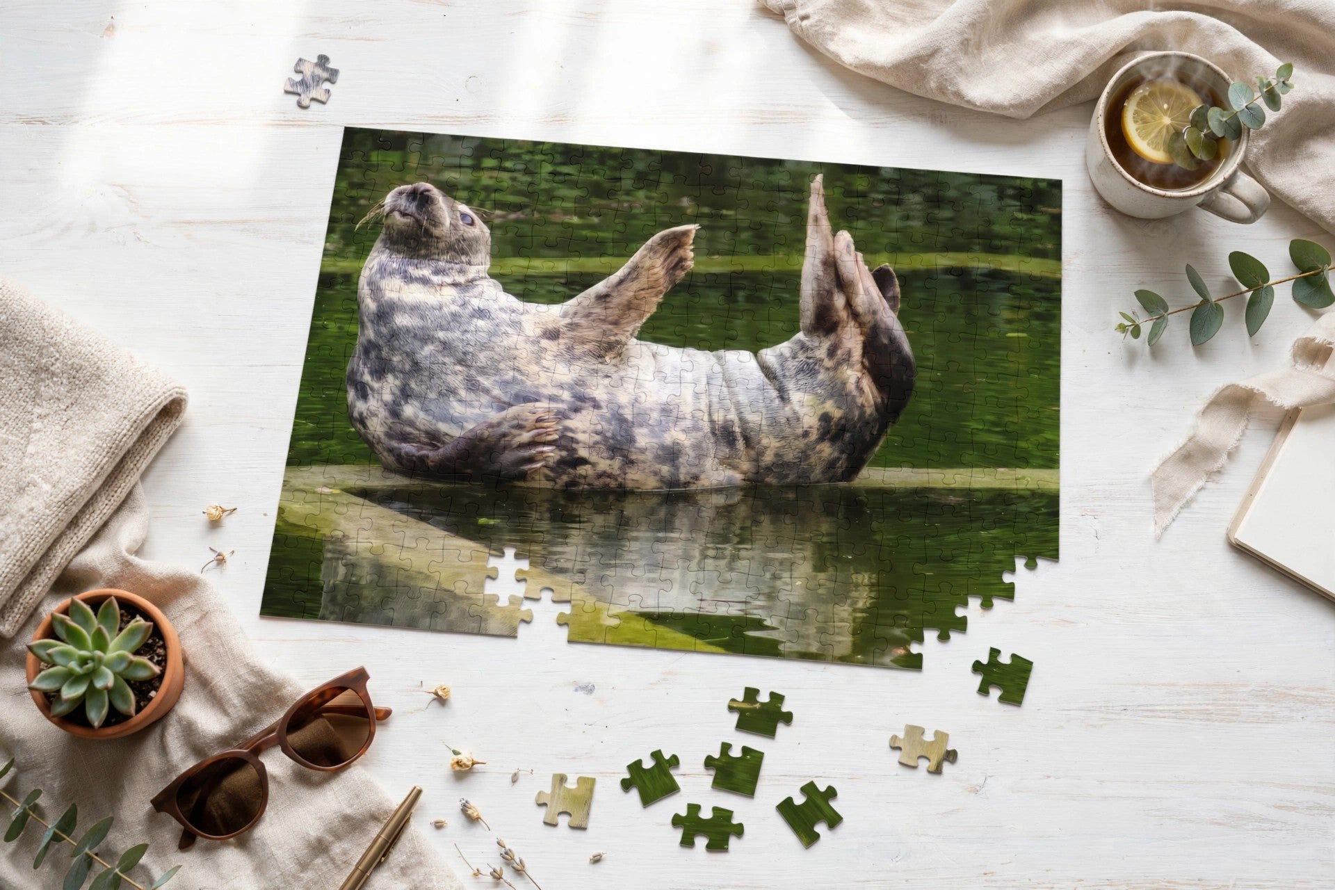 Yoga Seal Jigsaw Puzzle
