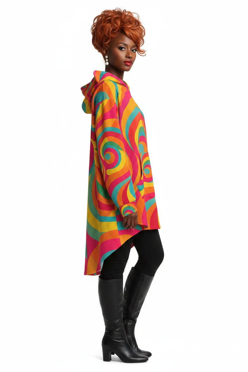 Side — czarna, miedziany bouffant