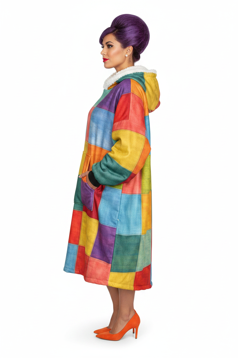 Side — Latynka, fioletowy beehive