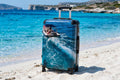 Antipaxos Wake Suitcase - Speedboat Blue Water Luggage | Original Photo