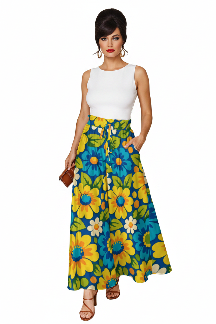 Sunflower Palazzo Pants — Front