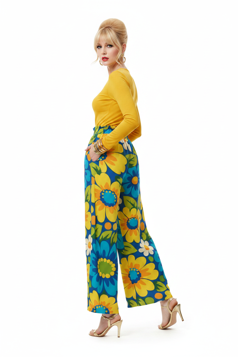 Sunflower Palazzo Pants — Side