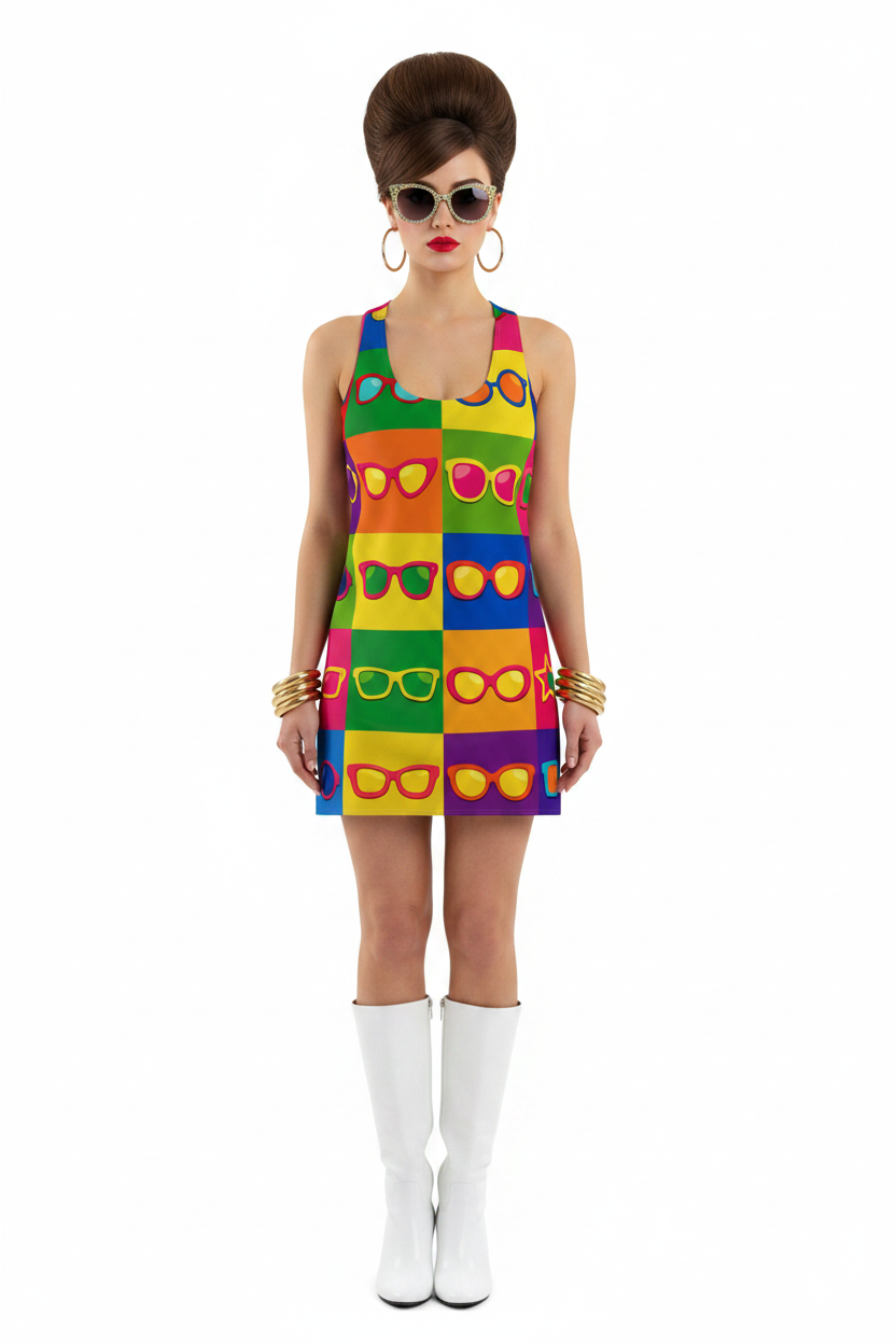 Sunglasses Pop Art Dress Model 1