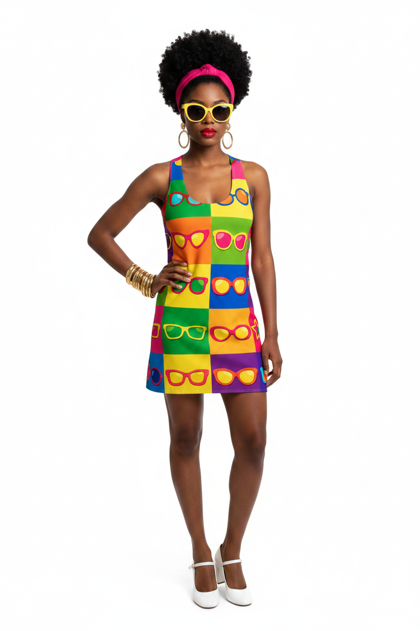 Sunglasses Pop Art Dress Model 2