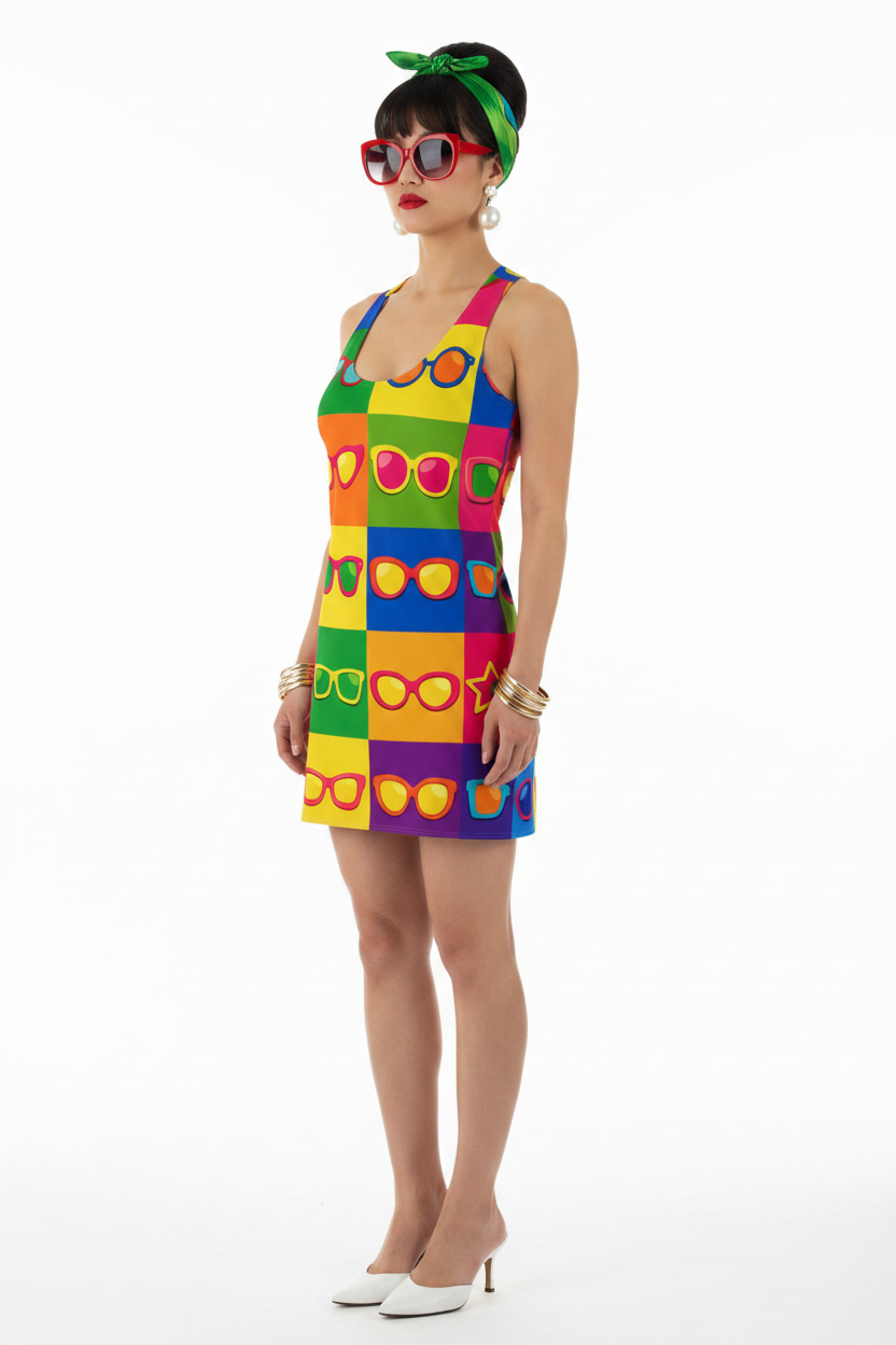 Sunglasses Pop Art Dress Model 3