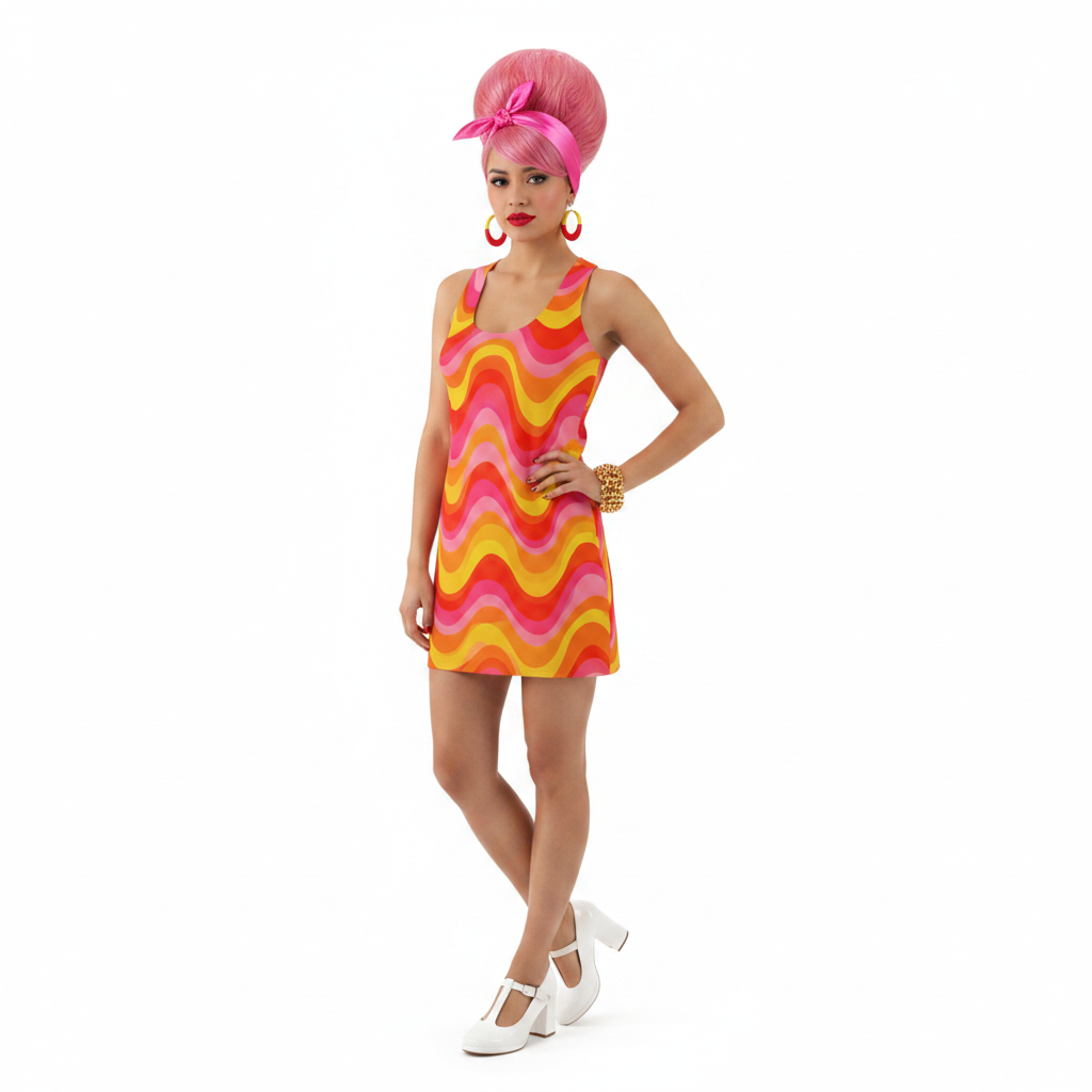 Sunset Wave Dress Modelka 3