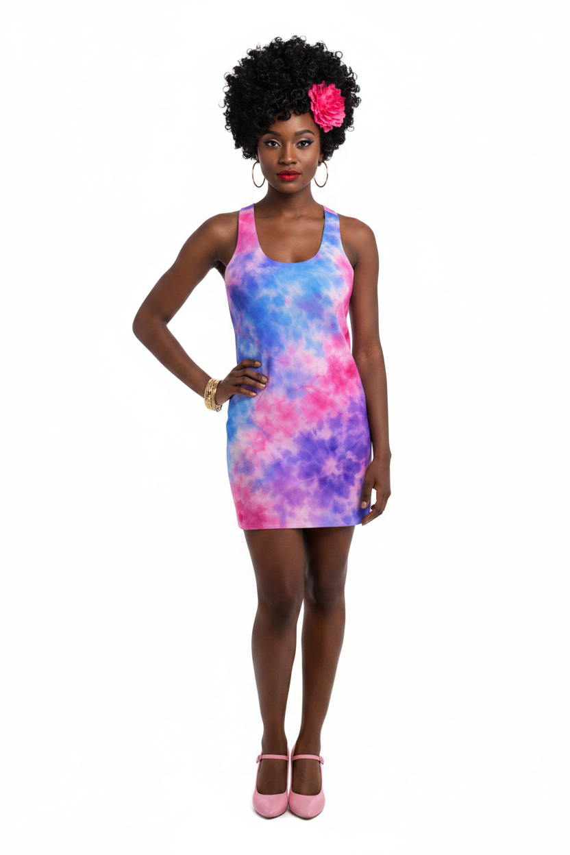 Tie-Dye Dress Model 2