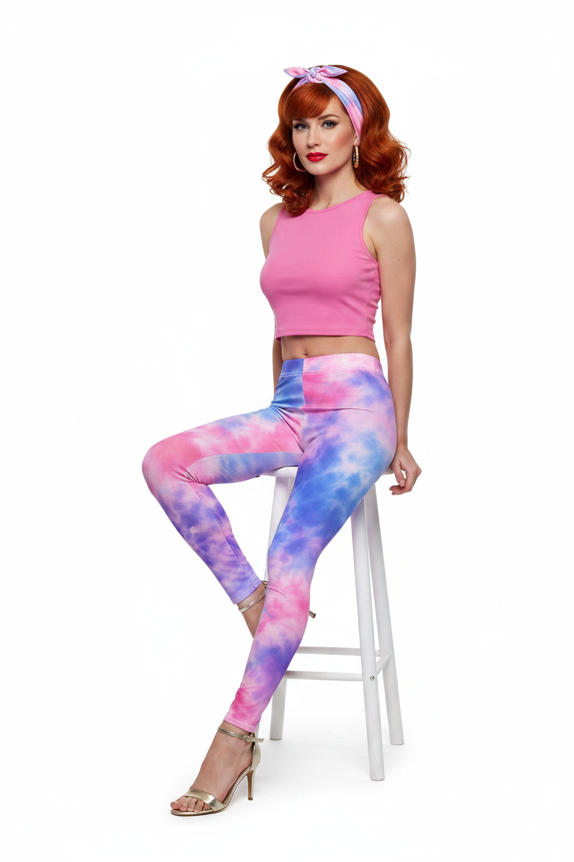Tie-Dye Leggings — Sitting