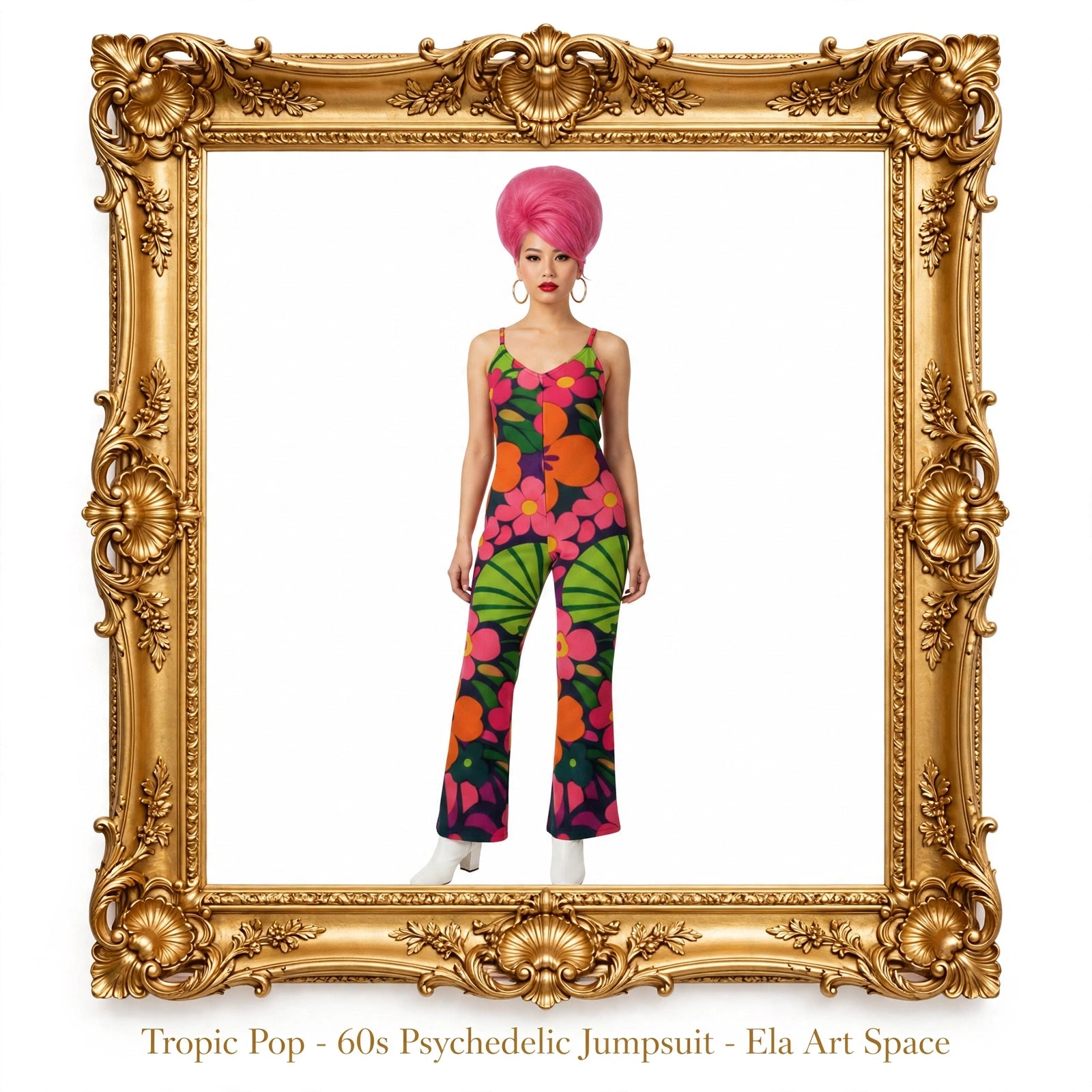 Tropic Pop - 60s Psychedelic Jumpsuit