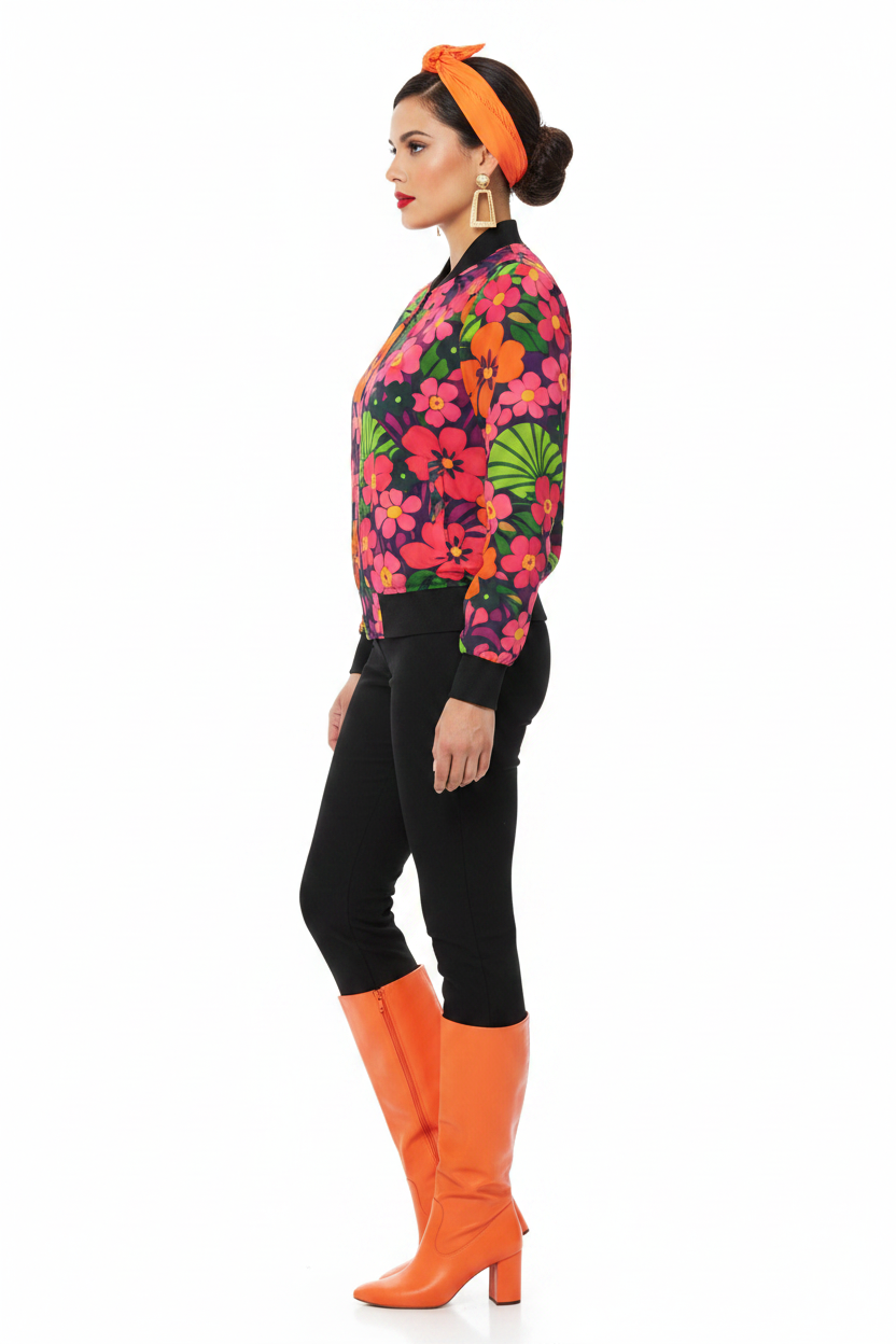 Tropical Floral Bomber modelka 2