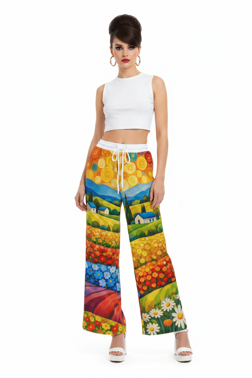 Van Gogh Landscape Pants — Front