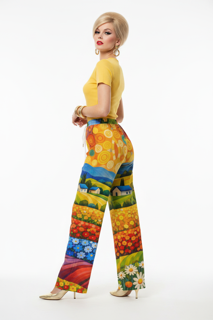 Van Gogh Landscape Pants — Side