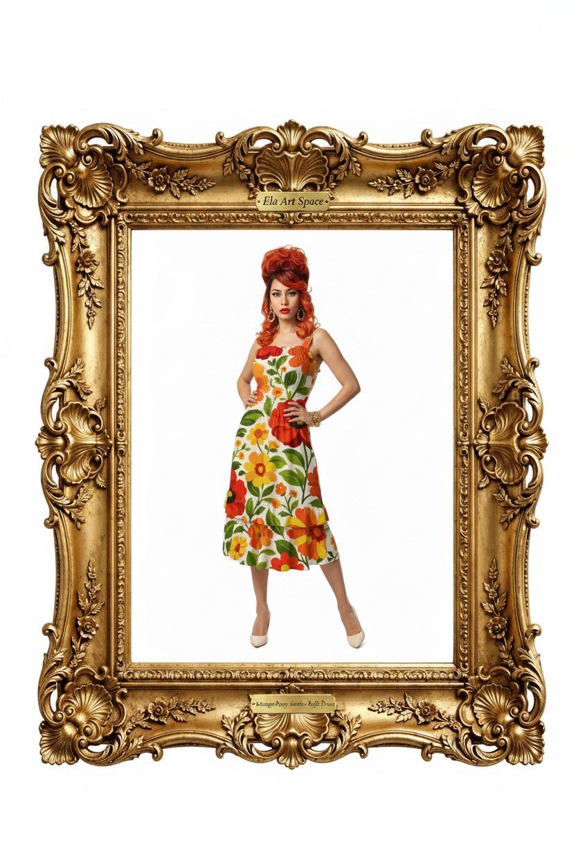 Vintage Poppy Frame