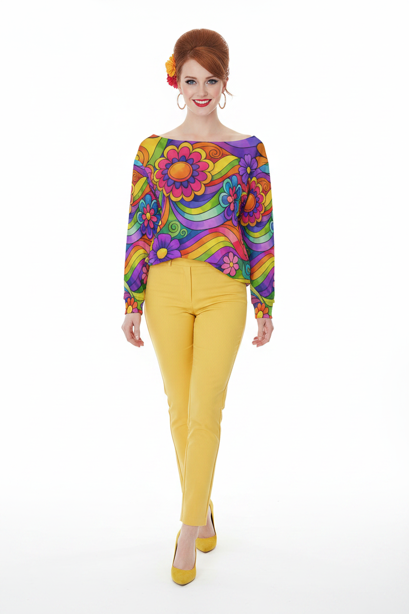 Walking — biała, miedziany bouffant, UNTUCKED