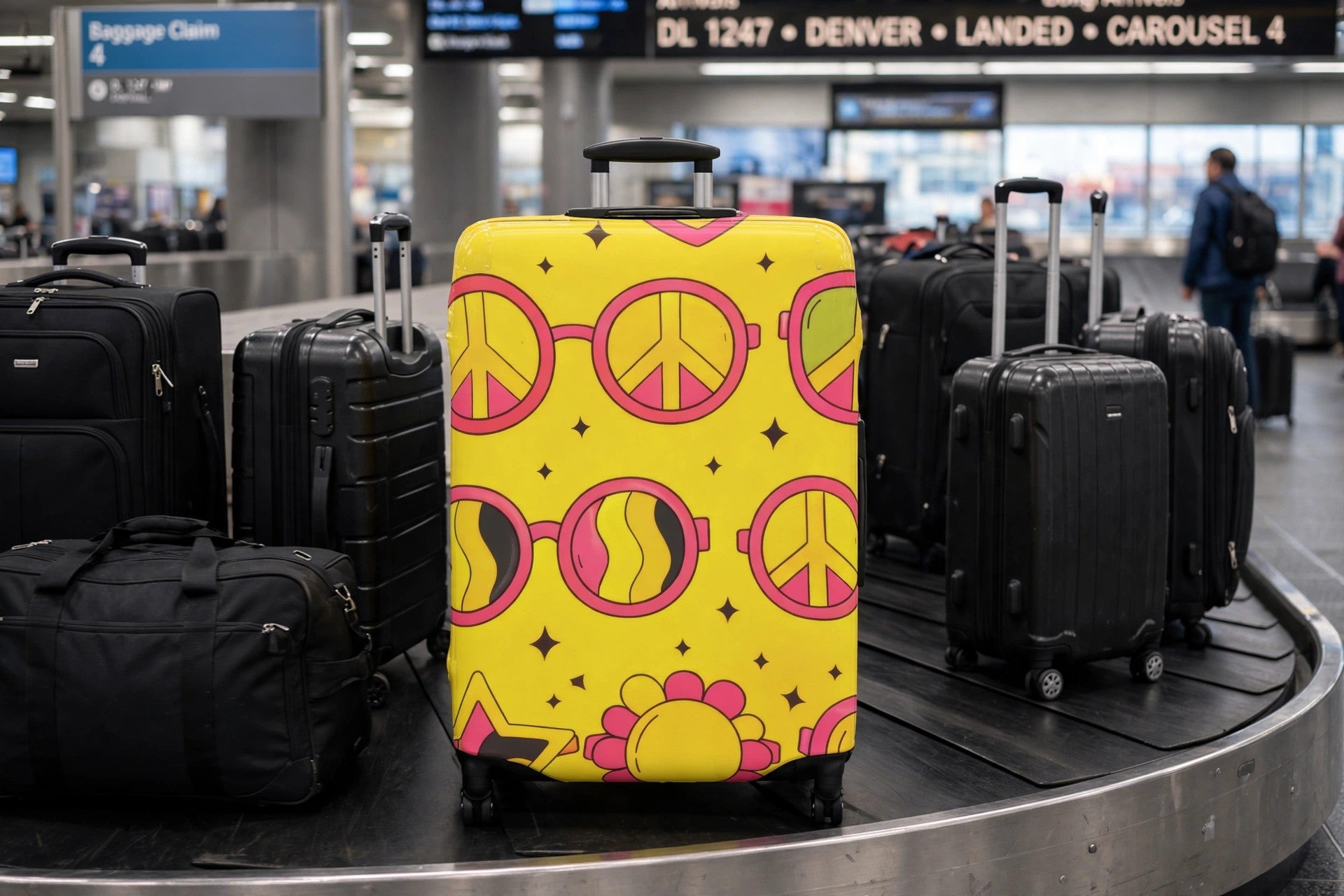 Peace Love Shades Luggage Cover